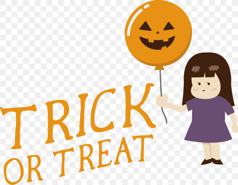 Trick Or Treat Trick-or-treating, PNG, 3000x2345px, Trick Or Treat, Behavior, Cartoon, Conversation, Geometry Download Free