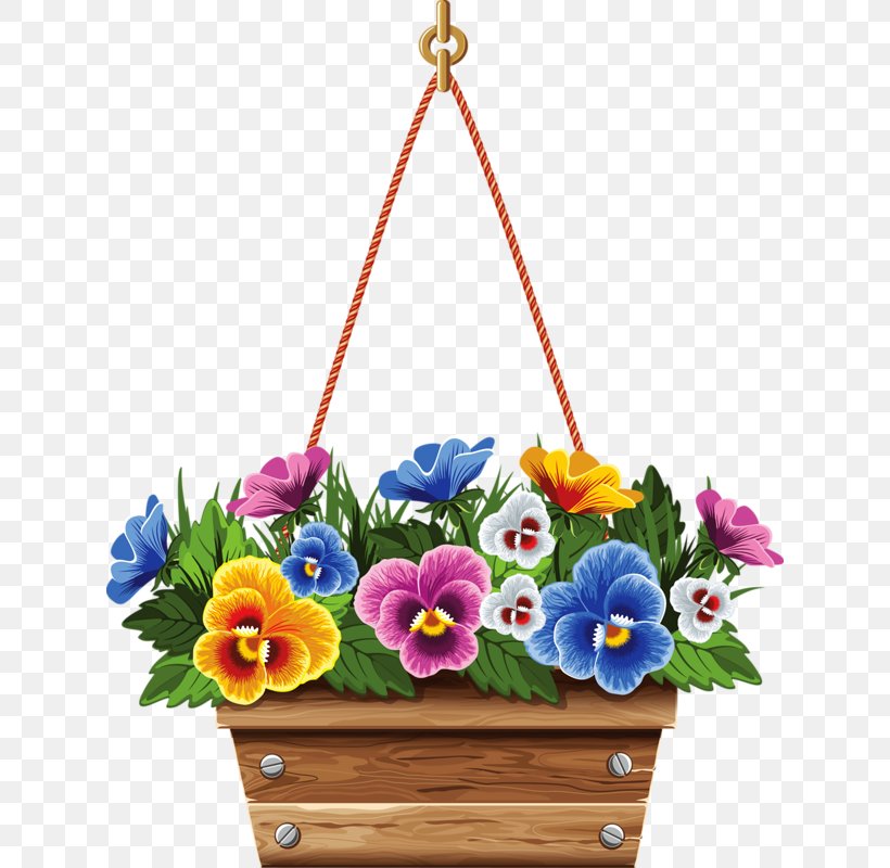 Flowerpot Hanging Basket Clip Art, PNG, 624x800px, Flowerpot, Artificial Flower, Basket, Cut Flowers, Drawing Download Free