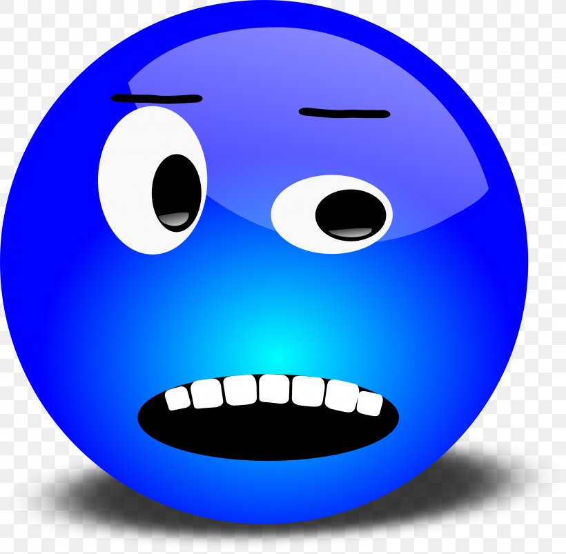 Smiley Emoticon Worry Clip Art, PNG, 3200x3134px, Smiley, Blue, Drawing, Emoticon, Face Download Free