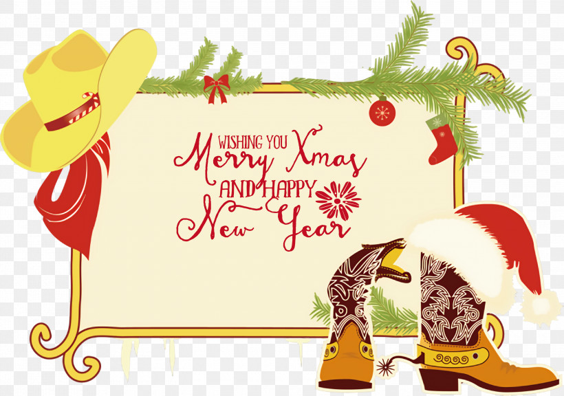Merry Christmas Happy New Year, PNG, 3000x2109px, Merry Christmas, Bauble, Christmas Day, Christmas Decoration, Christmas Stocking Download Free