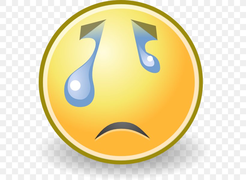 Smiley Crying Emoticon Clip Art, PNG, 582x599px, Smiley, Animation, Crying, Emoji, Emoticon Download Free