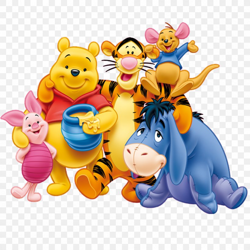Winnie-the-Pooh Eeyore Christopher Robin Roo Tigger, PNG, 1000x1000px, Winniethepooh, A Milne, Animal Figure, Baby Toys, Cartoon Download Free