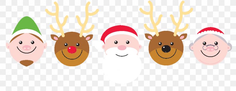Reindeer Santa Claus (M) Christmas Ornament Christmas Day, PNG, 1115x431px, 2018, Reindeer, Christmas, Christmas Day, Christmas Decoration Download Free
