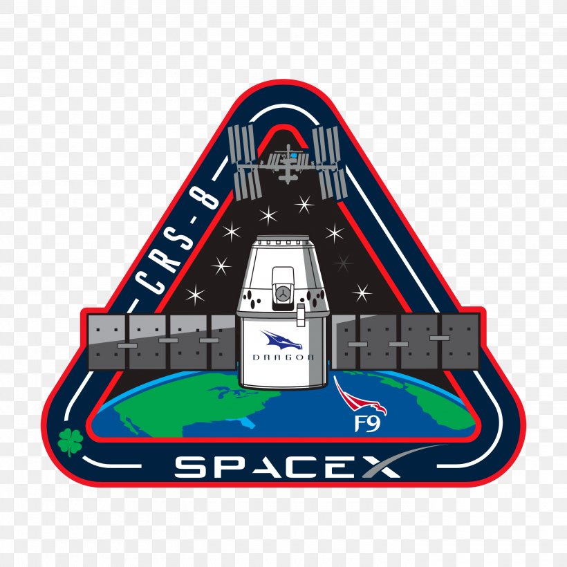 SpaceX CRS-8 International Space Station SpaceX Dragon Falcon 9 Mission Patch, PNG, 2800x2800px, Spacex Crs8, Astronaut, Autonomous Spaceport Drone Ship, Brand, Commercial Resupply Services Download Free