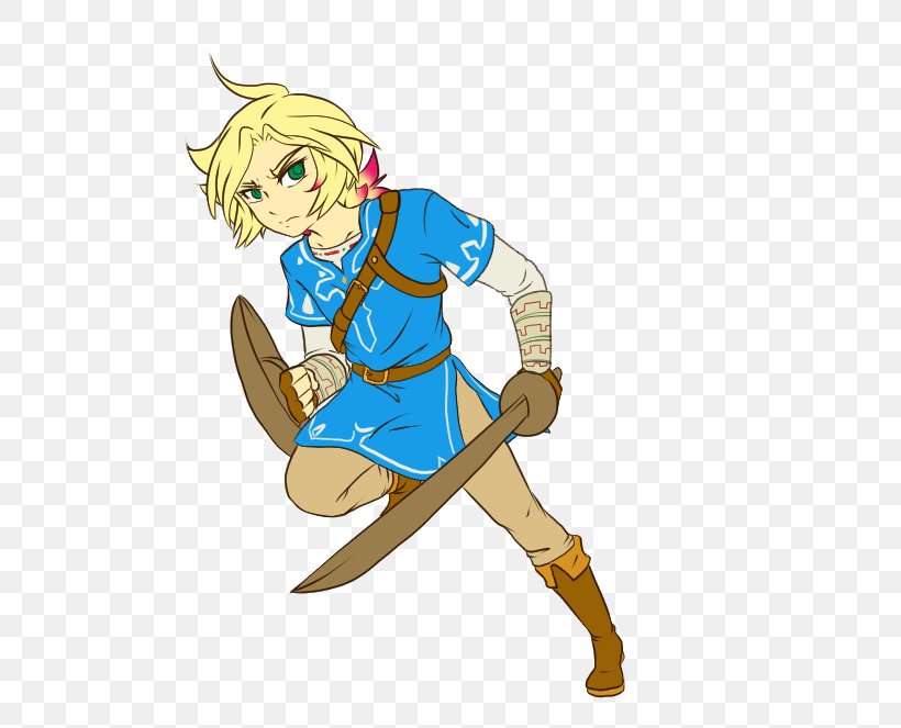 The Legend Of Zelda: Breath Of The Wild Link Drawing Illustration Image, PNG, 607x663px, Watercolor, Cartoon, Flower, Frame, Heart Download Free