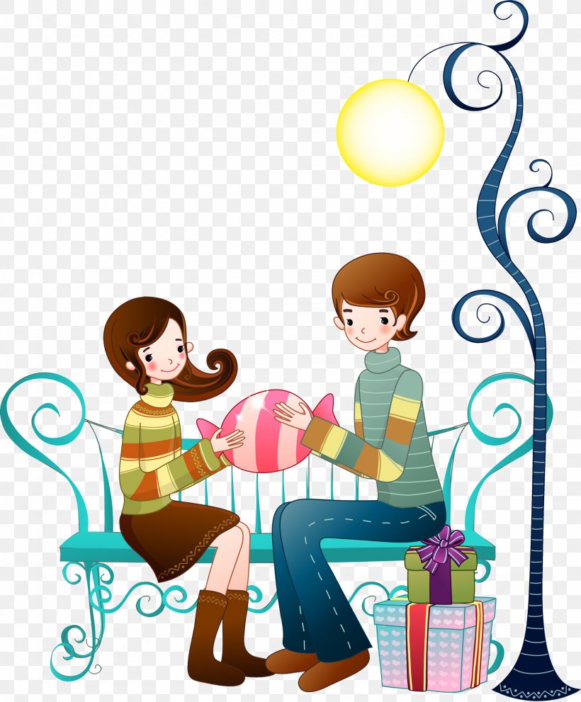 Valentine's Day Couple Vecteur, PNG, 2052x2482px, Valentine S Day, Area, Art, Artwork, Cartoon Download Free