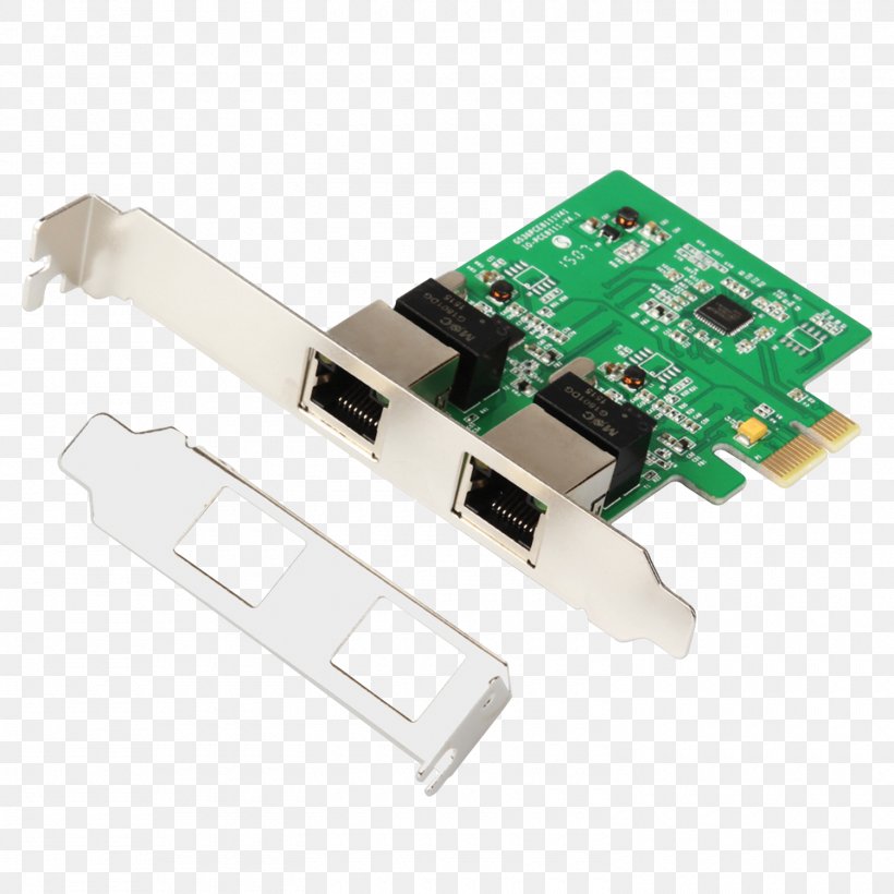 Gigabit Ethernet Network Cards & Adapters PCI Express Expansion Card, PNG, 1500x1500px, Gigabit Ethernet, Adapter, Computer Network, Controller, Conventional Pci Download Free