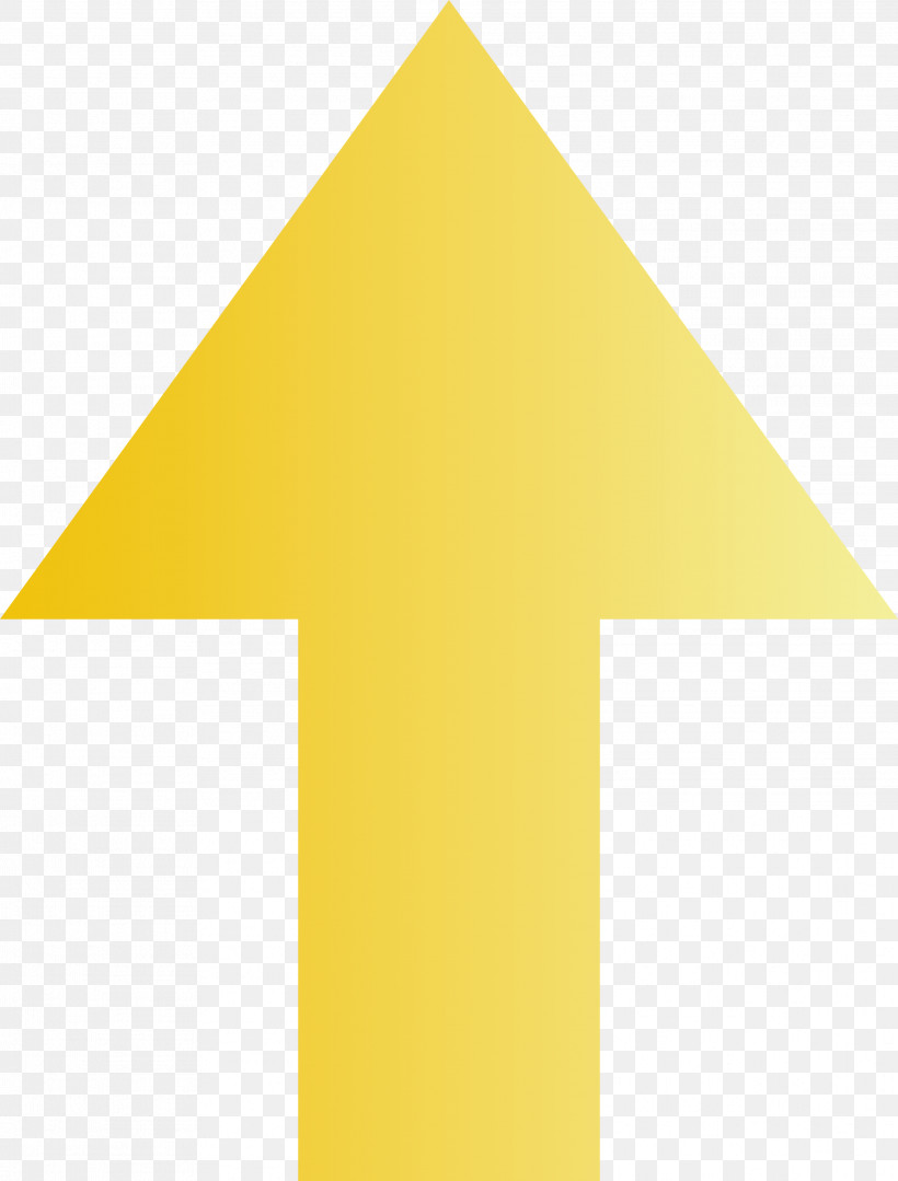 Up Arrow Arrow, PNG, 2279x3000px, Up Arrow, Arrow, Symbol, Triangle, Yellow Download Free