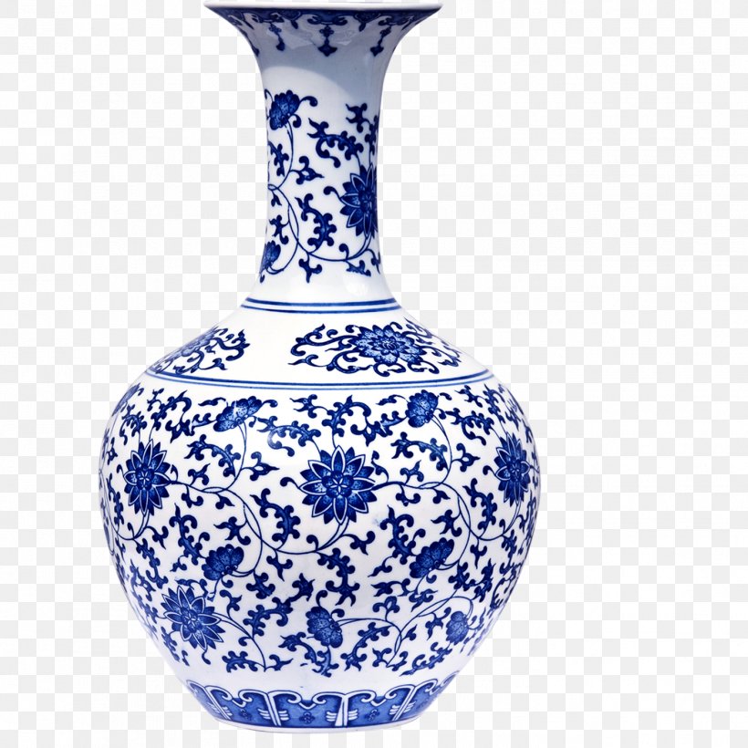 Blue And White Pottery Paper Porcelain Bottle Vase, PNG, 1417x1417px, Blue And White Pottery, Art, Artifact, Blue And White Porcelain, Bottle Download Free