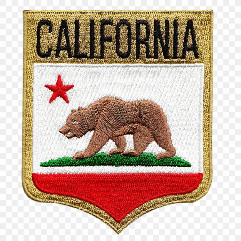 Embroidered Patch Embroidery Emblem California Grizzly Bear Patch, California, PNG, 850x850px, Embroidered Patch, Aeronautics, Badge, California, California Grizzly Bear Download Free