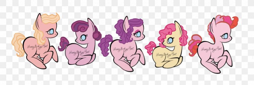 Pinkie Pie Applejack Apple Pie Pony Character, PNG, 1024x343px, Watercolor, Cartoon, Flower, Frame, Heart Download Free
