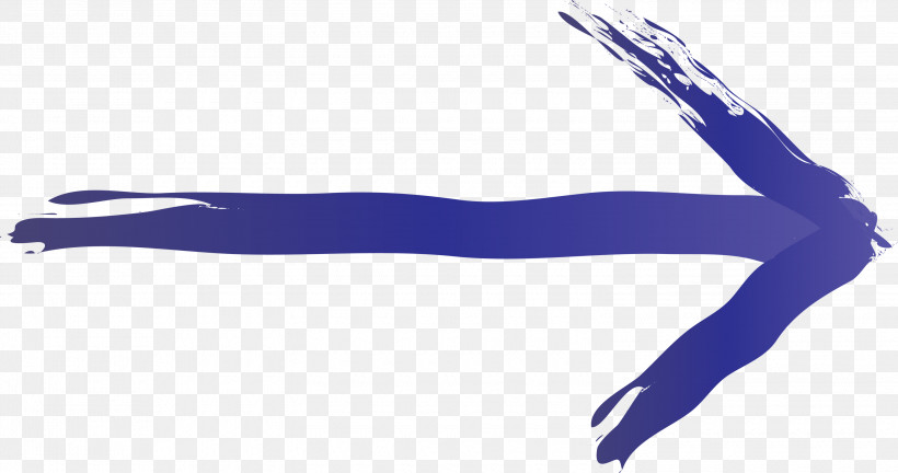 Brush Arrow, PNG, 3000x1583px, Brush Arrow, Arm, Blue, Cobalt Blue, Electric Blue Download Free