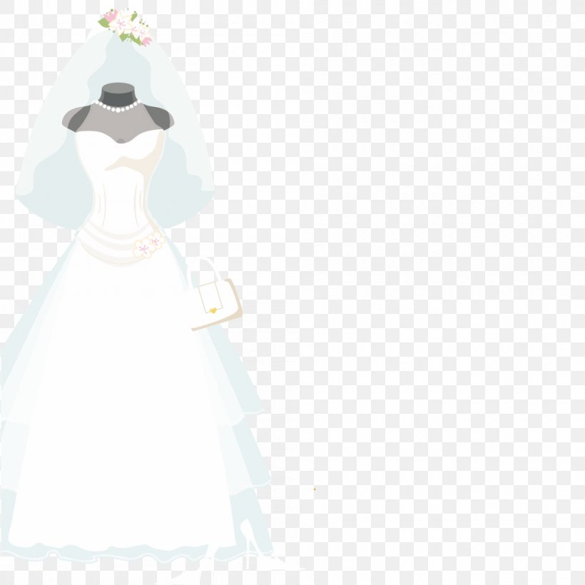 Gown Bride Figurine Costume, PNG, 1000x1000px, Gown, Bride, Costume, Costume Design, Dress Download Free