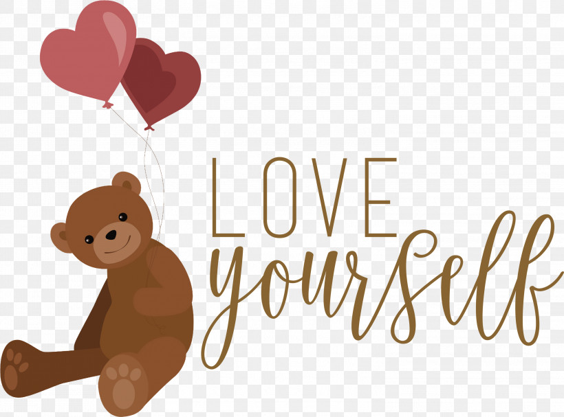 Love Yourself Love, PNG, 2999x2223px, Love Yourself, Bears, Biology, Cartoon, Logo Download Free