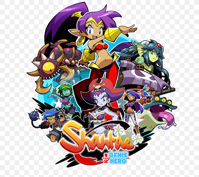 Shantae: Half-Genie Hero Wii U Shantae: Risky's Revenge Shantae And The Pirate's Curse Nintendo Switch, PNG, 668x729px, Shantae Halfgenie Hero, Art, Cartoon, Fictional Character, Game Download Free