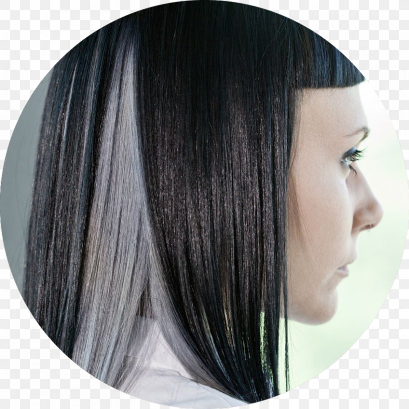Black Hair Hair Coloring Step Cutting Bangs, PNG, 850x850px, Black Hair, Bangs, Black, Brown, Brown Hair Download Free