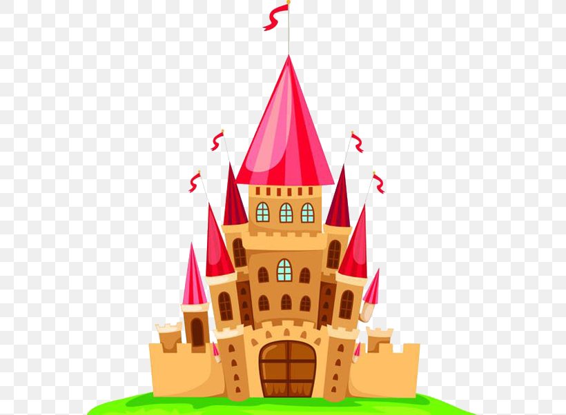 Cartoon Castle Clip Art, PNG, 567x602px, Cartoon, Cake, Castle, Christmas Ornament, Cone Download Free