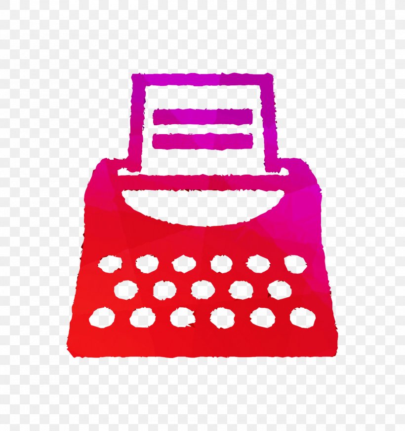 Typewriter Image, PNG, 1500x1600px, Typewriter, Document, Magenta, Pink, Polka Dot Download Free