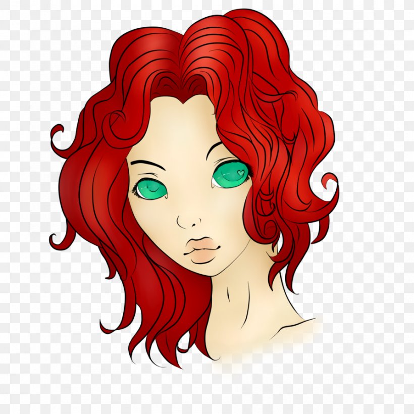 Red Hair Hair Coloring Eyebrow Long Hair, PNG, 894x894px, Watercolor, Cartoon, Flower, Frame, Heart Download Free