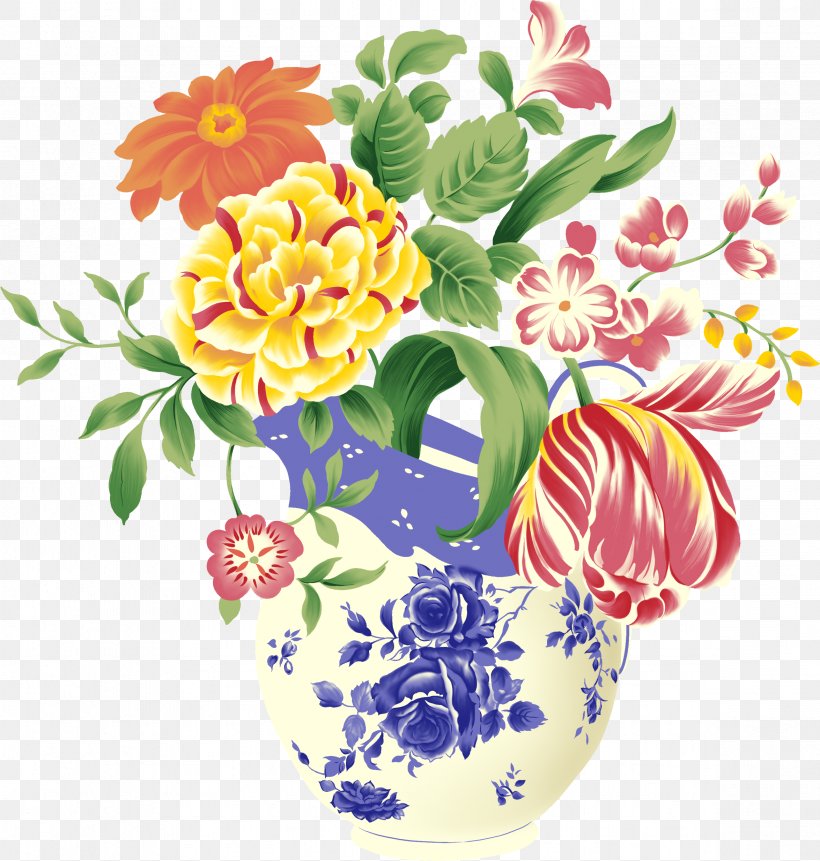 Vase Flower Clip Art, PNG, 2349x2469px, Vase, Cdr, Chrysanths, Cut Flowers, Dahlia Download Free