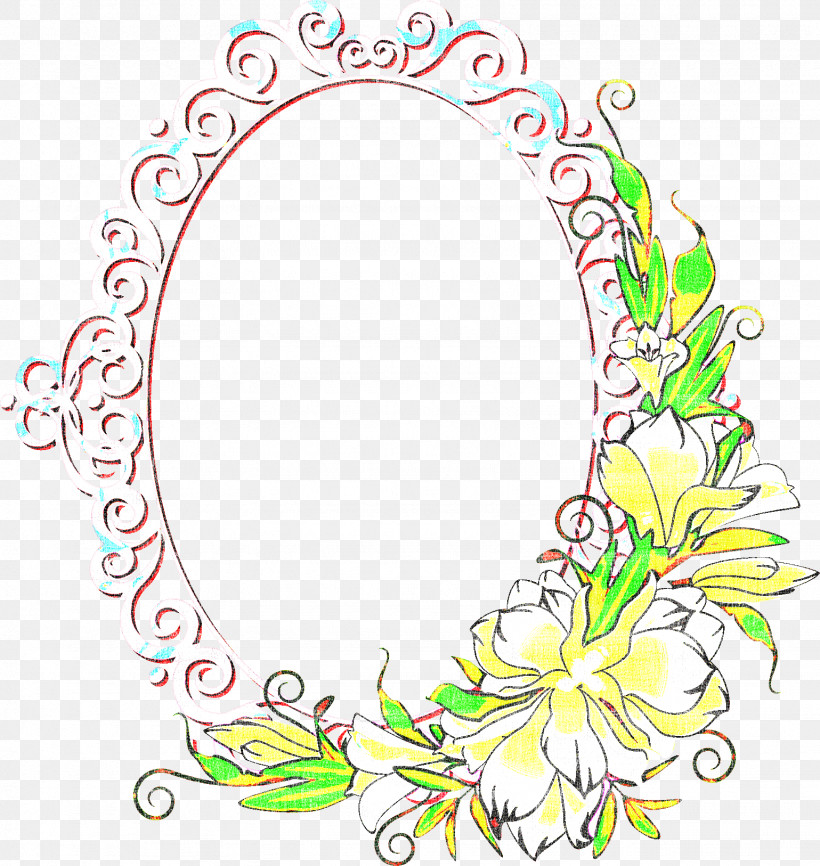 Flower Oval Frame Floral Oval Frame, PNG, 1539x1626px, Flower Oval Frame, Floral Oval Frame, Picture Frame, Plant Download Free