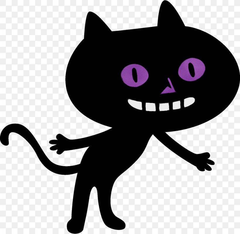 Cat Black Cat Cartoon Clip Art Small To Medium-sized Cats, PNG, 1024x1000px, Watercolor, Animation, Black Cat, Cartoon, Cat Download Free