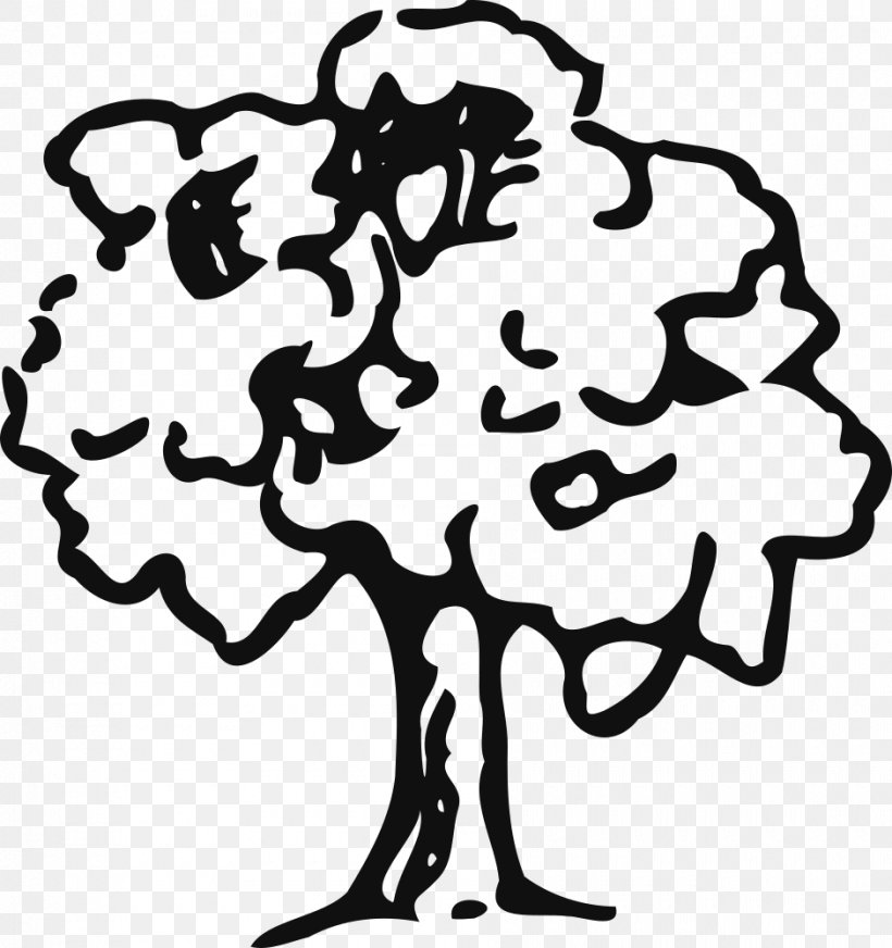 Clip Art Vector Graphics Tree Silhouette, PNG, 940x1000px, Tree, Area, Artwork, Black, Black And White Download Free
