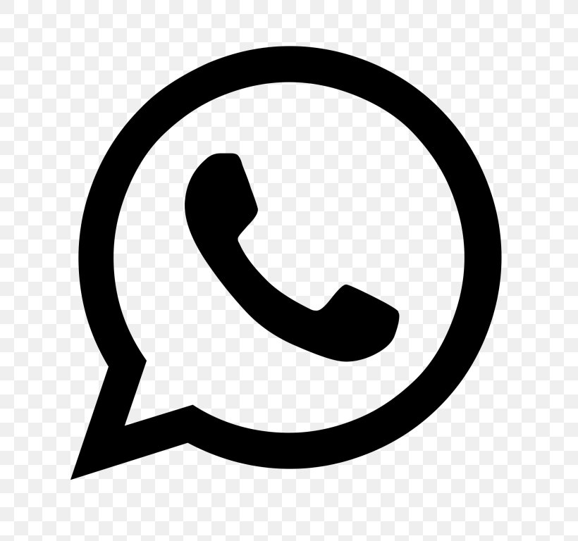 Icono Whatsapp, PNG, 768x768px, Logo, Blackandwhite, Icon Design, Symbol, Trademark Download Free