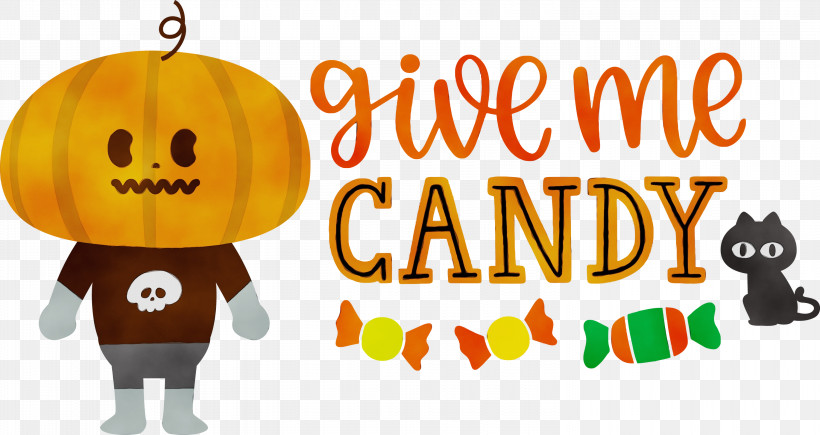 Pumpkin, PNG, 3000x1595px, Give Me Candy, Cartoon, Fruit, Halloween, Happiness Download Free