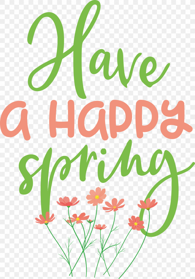 Spring Have A Happy Spring, PNG, 2103x2999px, Spring, Cut Flowers, Floral Design, Happiness, Leaf Download Free