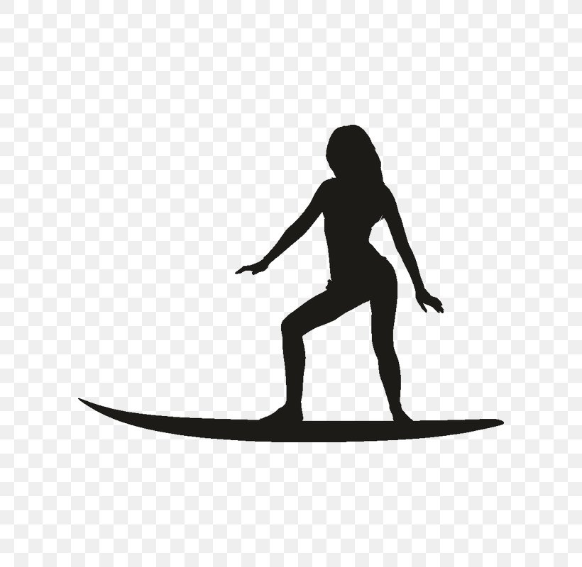 T-shirt Surfing Sticker Decal Surf Girl, PNG, 800x800px, Tshirt, Balance, Boardsport, Bumper Sticker, Decal Download Free