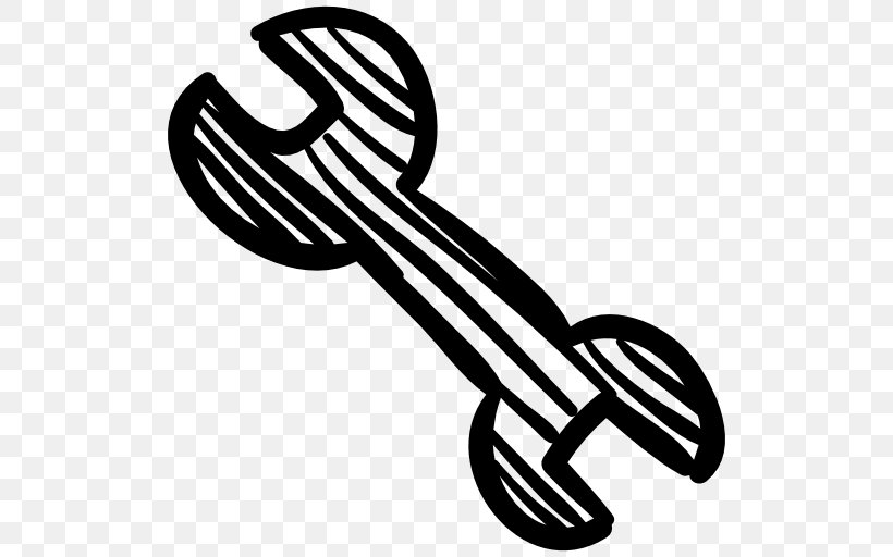 Spanners Tool Adjustable Spanner Clip Art, PNG, 512x512px, Spanners, Adjustable Spanner, Artwork, Automotive Design, Black And White Download Free