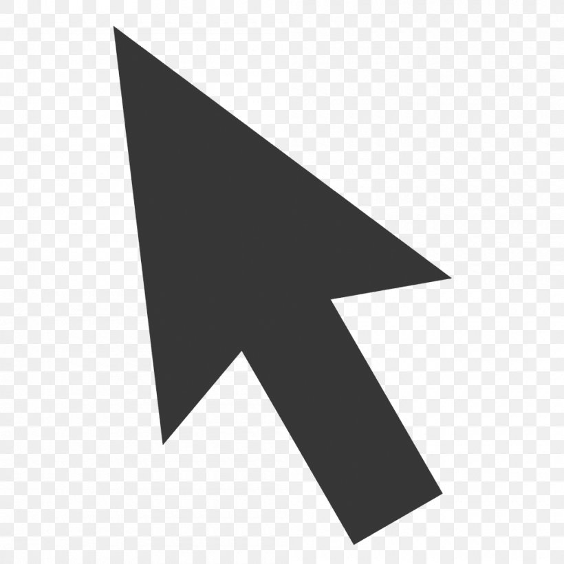 Computer Mouse Pointer Arrow, PNG, 1000x1000px, Computer Mouse, Black, Black And White, Cursor, Interface Download Free