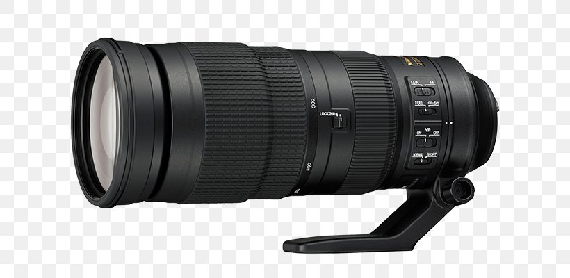 Nikon AF-S Nikkor 200mm-500mm F/5.6 ED VR Camera Lens Telephoto Lens, PNG, 750x400px, Nikon, Autofocus, Camera, Camera Accessory, Camera Lens Download Free