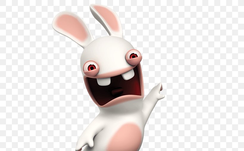 Rayman Raving Rabbids: TV Party Rabbids Go Home Video Game, PNG, 550x510px, Rayman Raving Rabbids, Character, Domestic Rabbit, Easter Bunny, Figurine Download Free