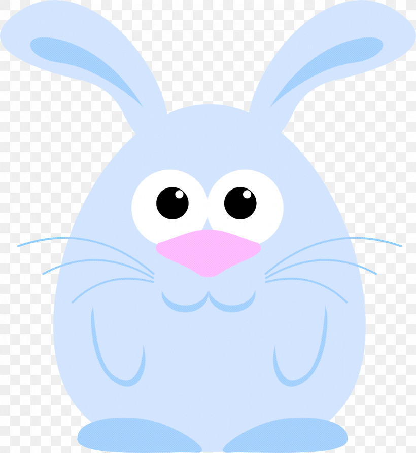 Cartoon White Rabbit Blue Rabbits And Hares, PNG, 1479x1613px, Cartoon, Blue, Rabbit, Rabbits And Hares, Smile Download Free
