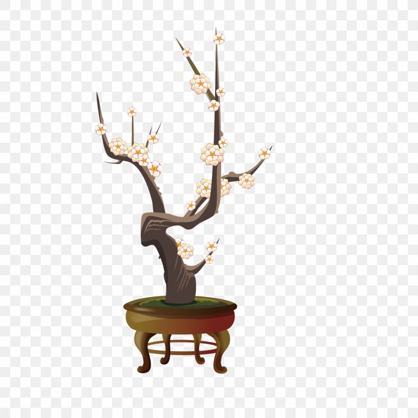 Clip Art, PNG, 1500x1501px, Plum Blossom, Antler, Artworks, Bonsai, Branch Download Free