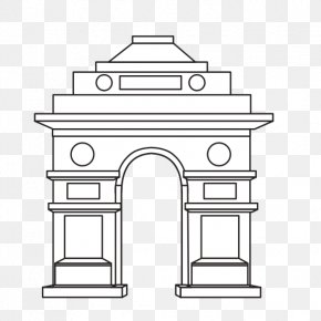 Gateway Of India India Gate Coloring Book Drawing, Png, 1000x1000px 