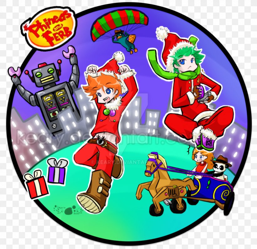 Phineas Flynn Ferb Fletcher Perry The Platypus Dr. Heinz Doofenshmirtz Phineas And Ferb Christmas Vacation, PNG, 1024x992px, Phineas Flynn, Arcanine, Area, Art, Cartoon Download Free