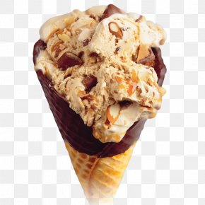 Ice Cream - Chocolate Ice Cream Sundae Ice Cream Cones Tutti Frutti PNG