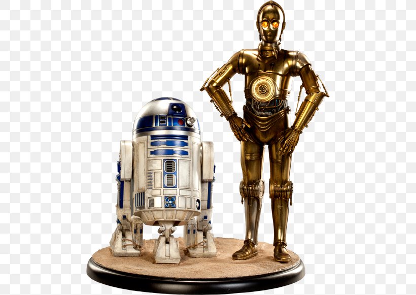 R2-D2 C-3PO Chewbacca Droid Sideshow Collectibles, PNG, 480x581px, Chewbacca, Action Figure, Droid, Figurine, George Lucas Download Free