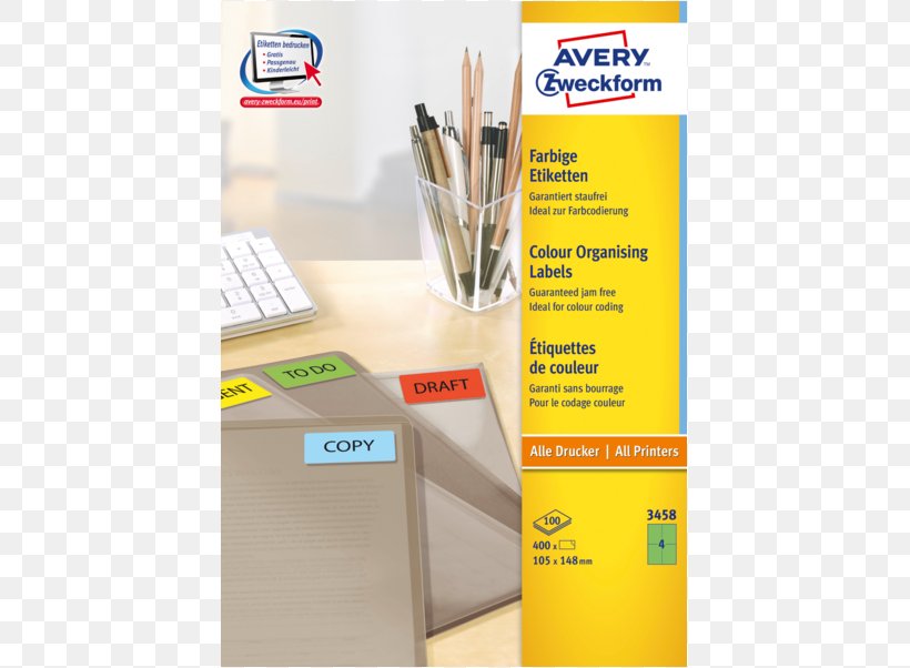 Paper Label Avery Zweckform Avery Dennison, PNG, 741x602px, Paper, Adhesive, Advertising, Avery Dennison, Avery Zweckform Download Free