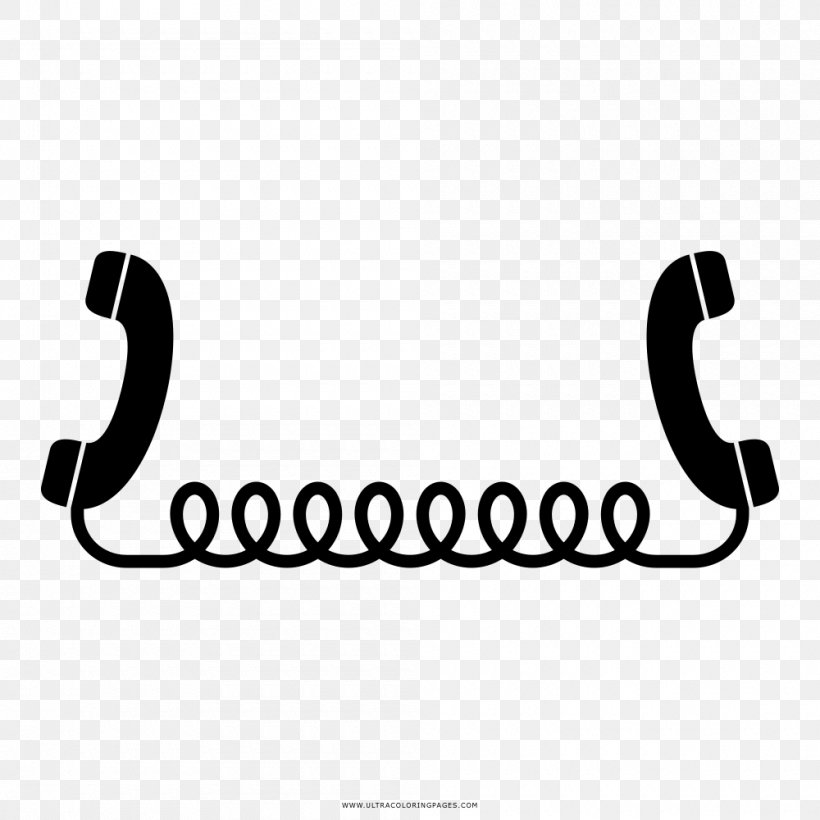 Telephone Line Cordless Telephone بی‌سیم Two-way Radio, PNG, 1000x1000px, Telephone, Black, Black And White, Brand, Communication Download Free