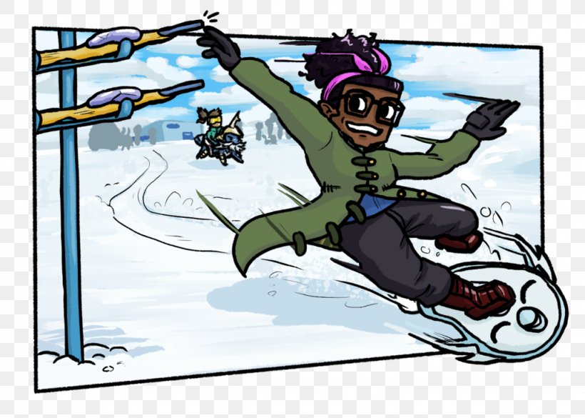Clip Art Illustration Ski Sporting Goods Recreation, PNG, 1024x731px, Ski, Art, Cartoon, Character, Fiction Download Free