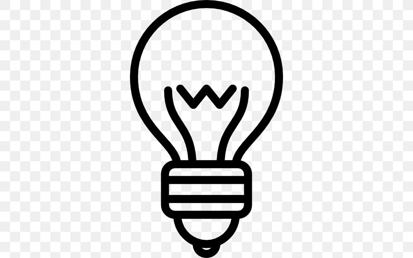 Incandescent Light Bulb Lamp, PNG, 512x512px, Light, Black, Black And White, Finger, Hand Download Free