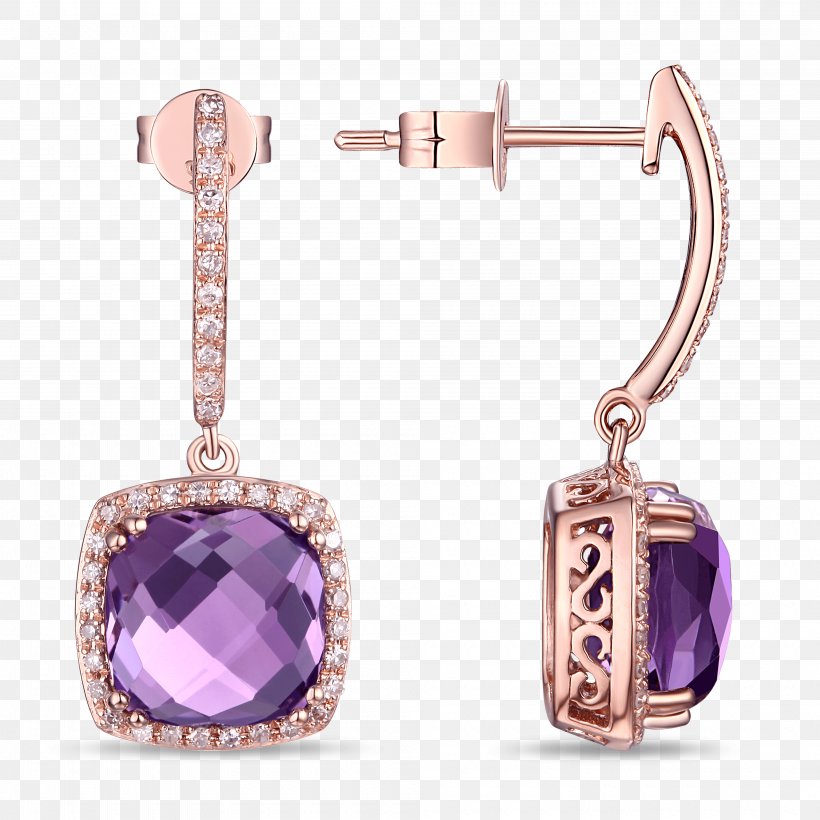 Amethyst Earring Jewellery Tanzanite, PNG, 4000x4000px, Amethyst, Body Jewellery, Body Jewelry, Carat, Costume Jewelry Download Free