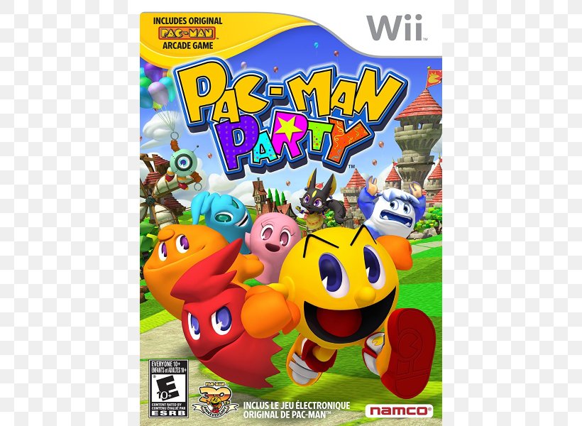 Pac-Man Party Wii Video Game Nintendo 3DS, PNG, 600x600px, Pacman Party, Arcade Game, Bandai Namco Entertainment, Minigame, Namco Download Free