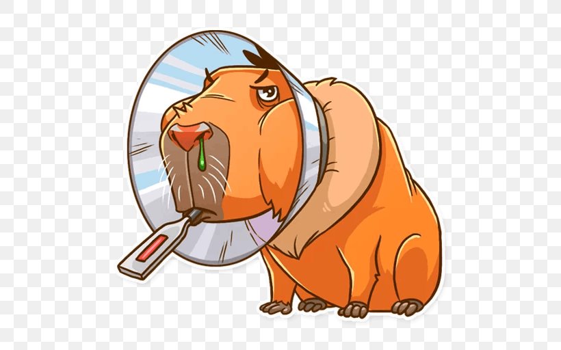 Capybara Telegram Sticker Snout Clip Art, PNG, 512x512px, Capybara, Animal, Application Programming Interface, Carnivoran, Cartoon Download Free