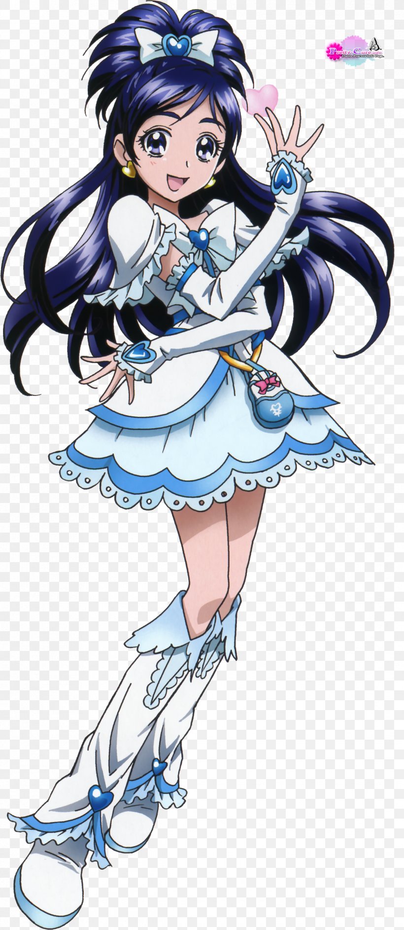 Honoka Yukishiro Nagisa Misumi Karen Minazuki Komachi Akimoto Pretty Cure, PNG, 1221x2809px, Watercolor, Cartoon, Flower, Frame, Heart Download Free