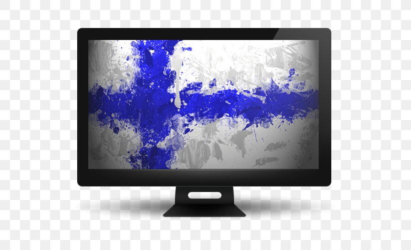 Suomi Finland 100 Flag Of Finland Desktop Wallpaper, PNG, 550x500px, Finland, Art, Computer, Computer Monitor, Computer Monitor Accessory Download Free